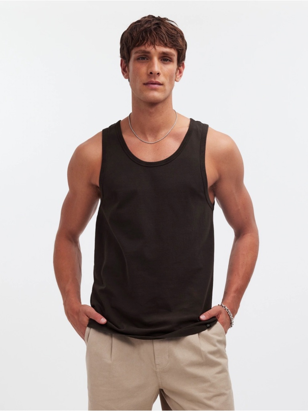 Madewell Allday Tank Size in Black Coal Size XS